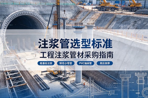 金寨注浆管选型标准